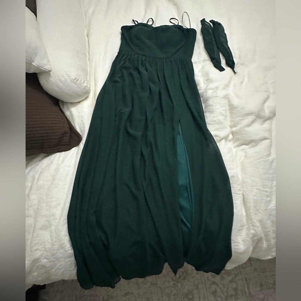 Birdy Grey Chiffon Emerald August Dress - Multi Straps